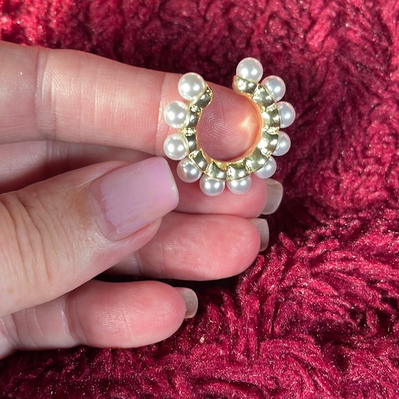 New! Small Pearl Ear Cuff - Picture 3 of 4